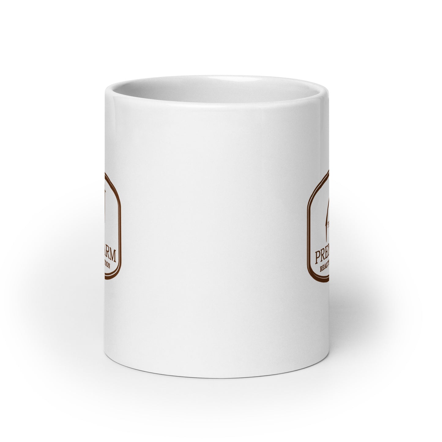 White Glossy Mug - Farm