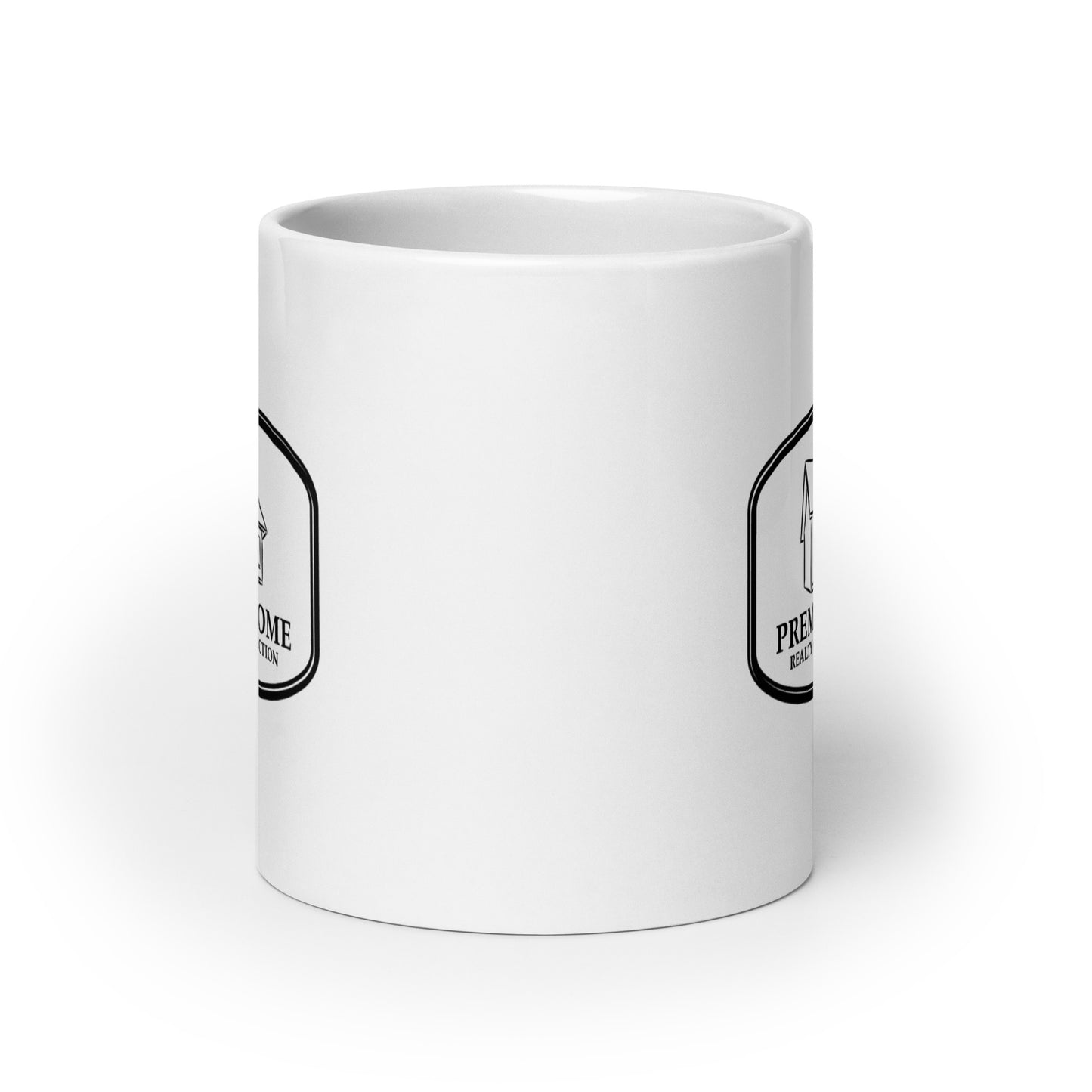 White Glossy Mug - Home