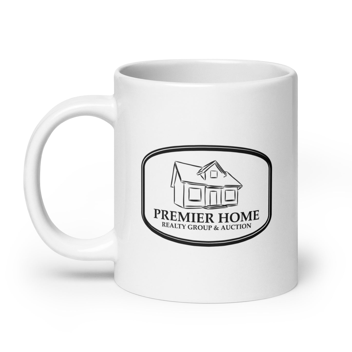 White Glossy Mug - Home
