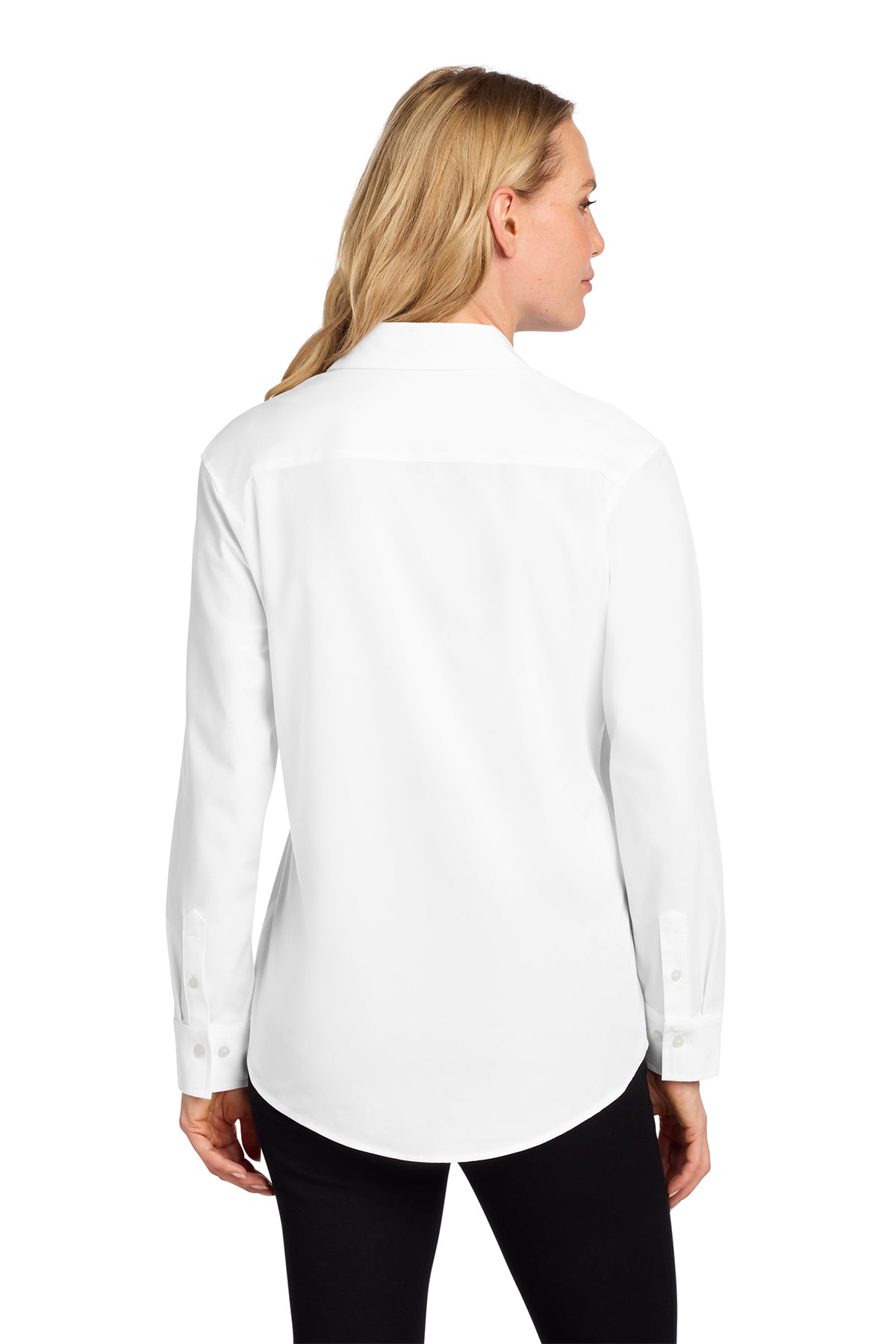 Mercer+Mettle® Women’s Long Sleeve Stretch Woven Shirt - Farm (COLOR LOGO)