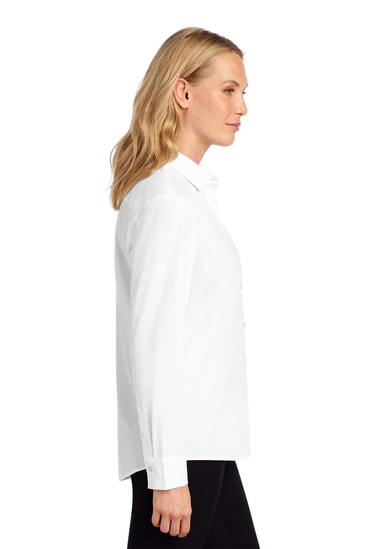 Mercer+Mettle® Women’s Long Sleeve Stretch Woven Shirt - Farm (COLOR LOGO)