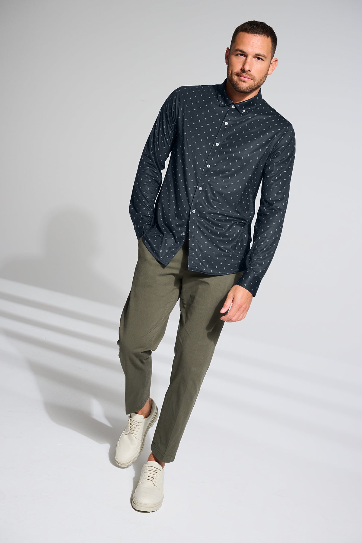 Mercer+Mettle® Stretch Jersey Long Sleeve Shirt - Farm