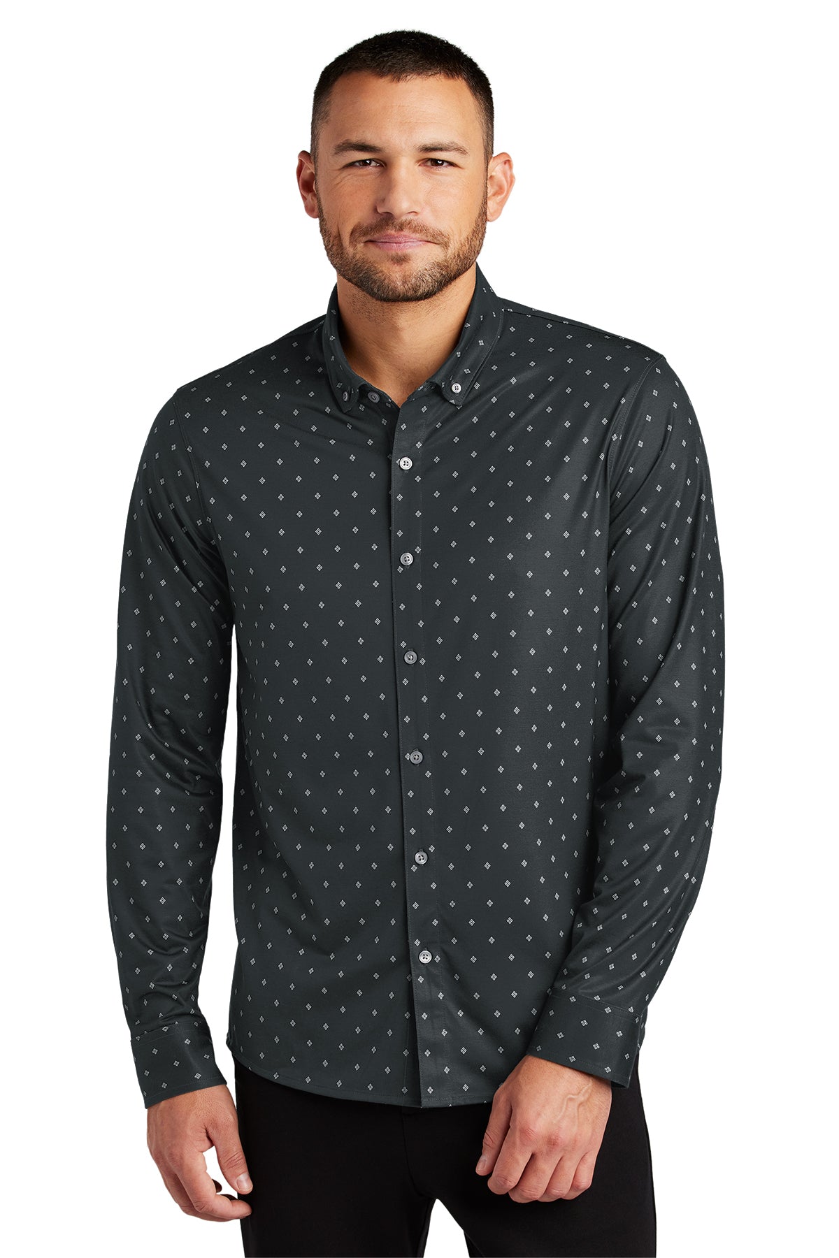 Mercer+Mettle® Stretch Jersey Long Sleeve Shirt - Farm