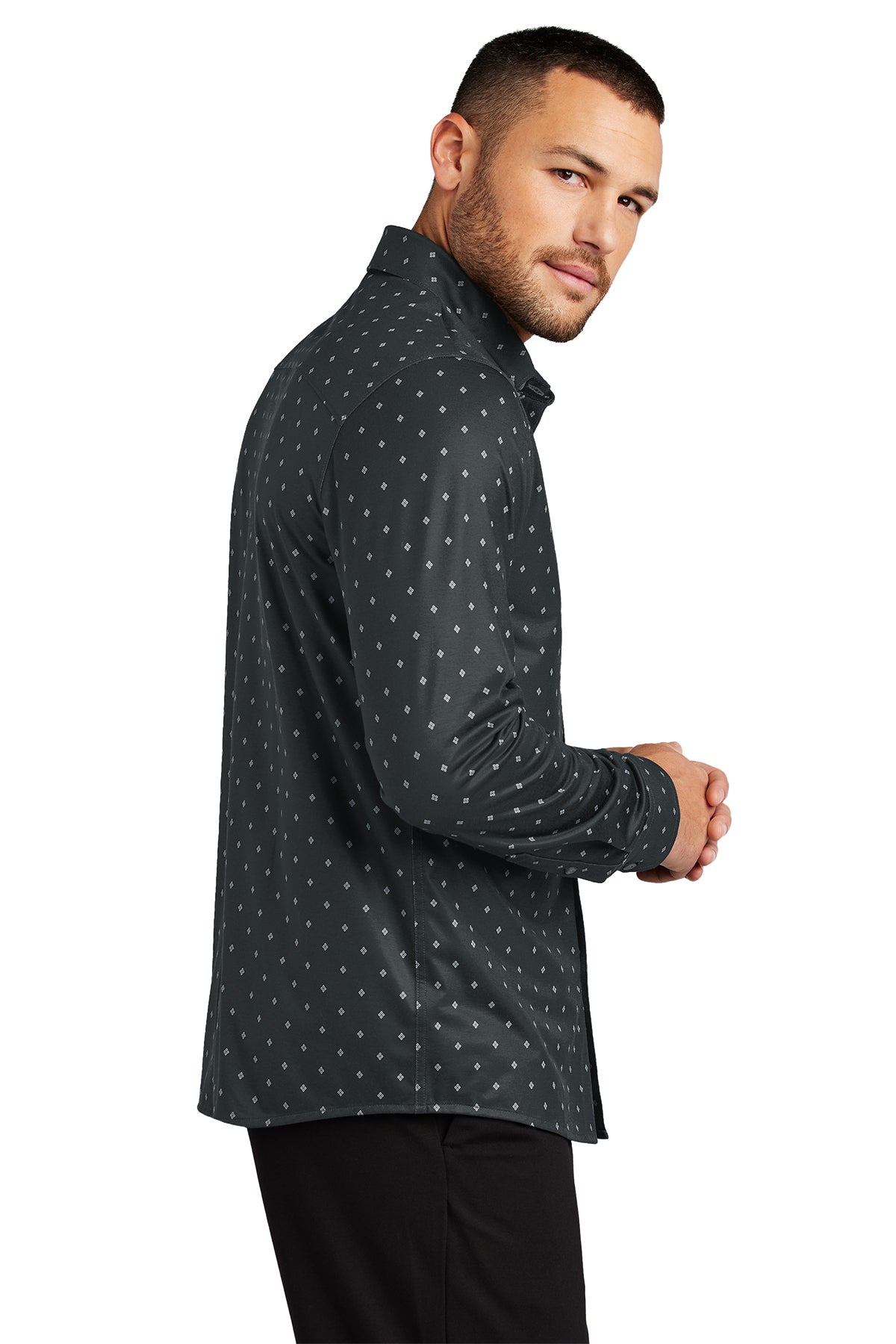 Mercer+Mettle® Stretch Jersey Long Sleeve Shirt - Farm