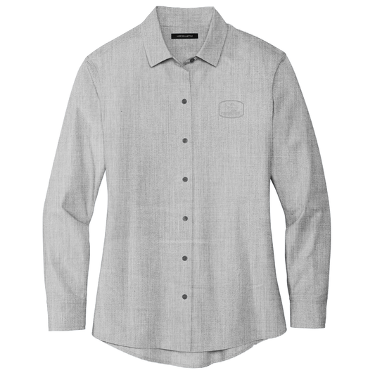 Mercer+Mettle® Women’s Long Sleeve Stretch Woven Shirt - Home (COLOR LOGO)