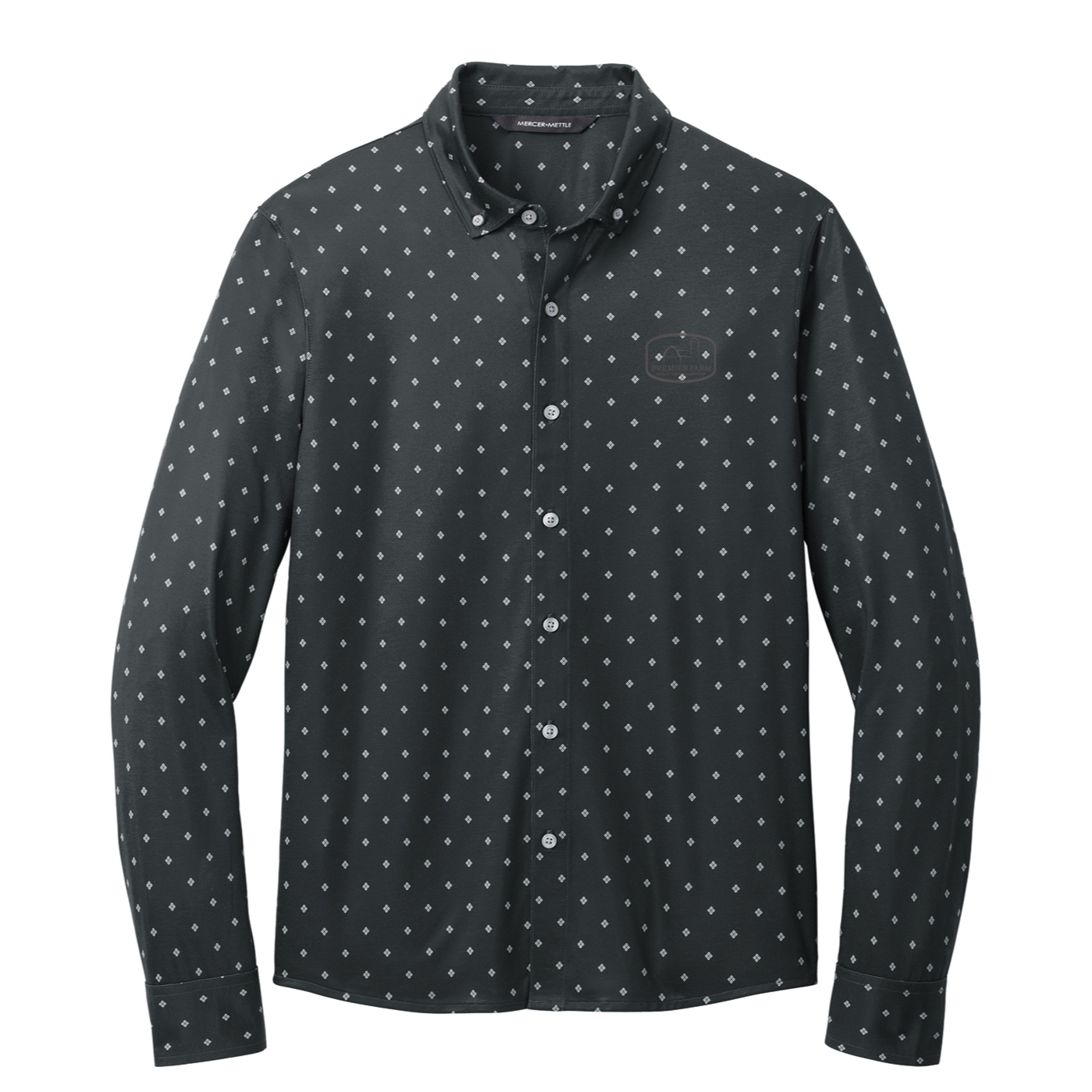 Mercer+Mettle® Stretch Jersey Long Sleeve Shirt - Farm (COLOR LOGO)