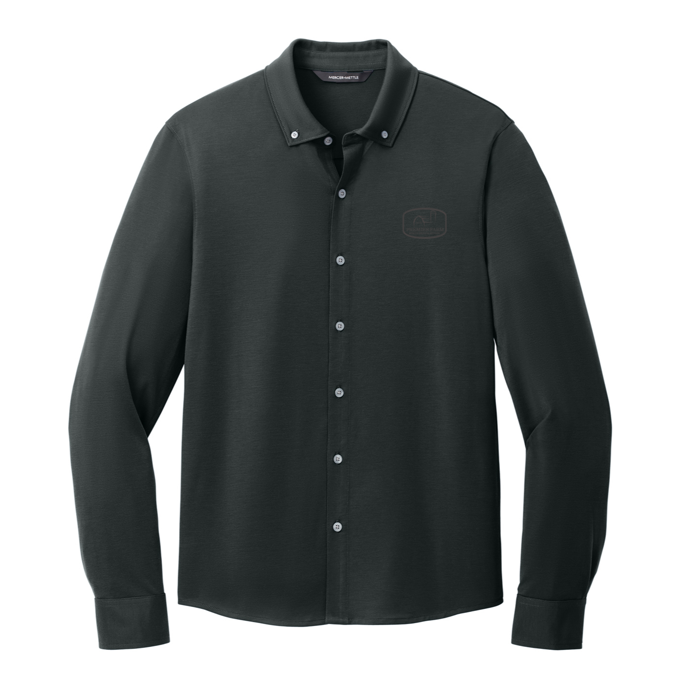 Mercer+Mettle® Stretch Jersey Long Sleeve Shirt - Farm (COLOR LOGO)