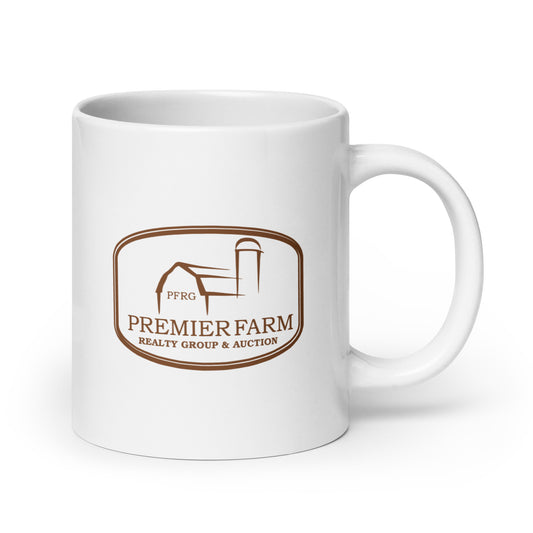 White Glossy Mug - Farm